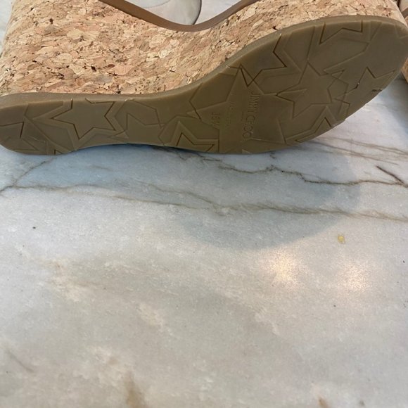 Jimmy Choo Size 36.5 wedge sandal with 4" heel - Picture 2 of 3